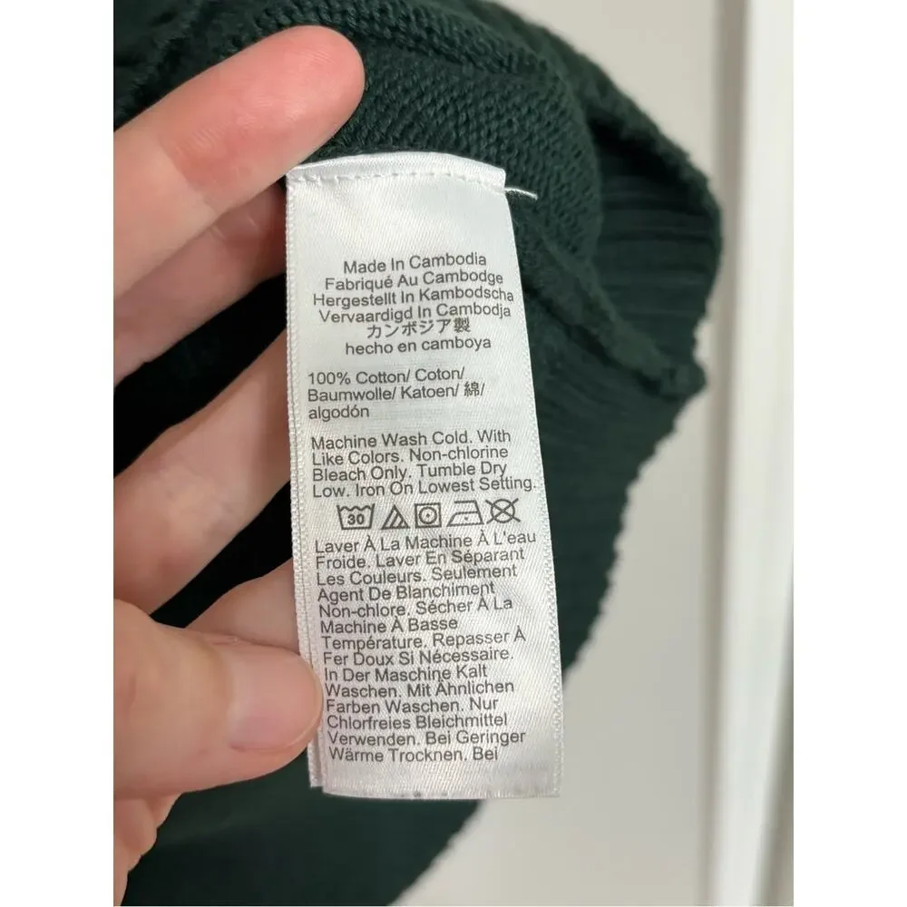 J. Crew Men’s Heritage Cotton Crewneck Sweater in Green - Size L